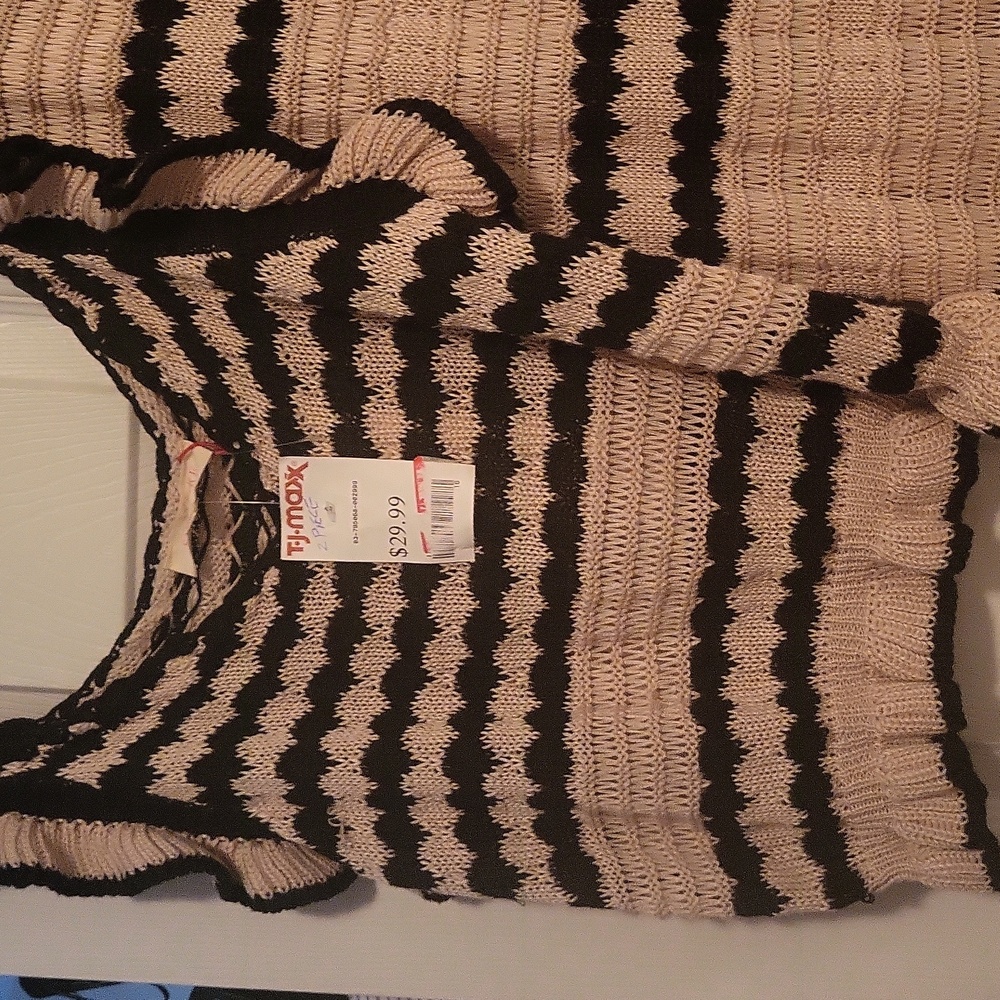 Solitaire Black and Tan Maxi Skirt - Picture 2 of 6